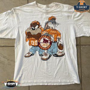 Vintage NCAA Tennessee Volunteers Looney Tunes T-Shirt, Tennessee Volunteers Shi